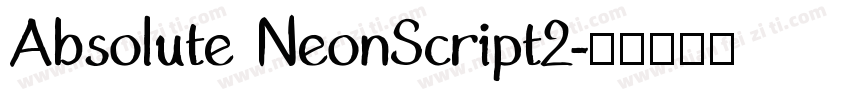 Absolute NeonScript2字体转换